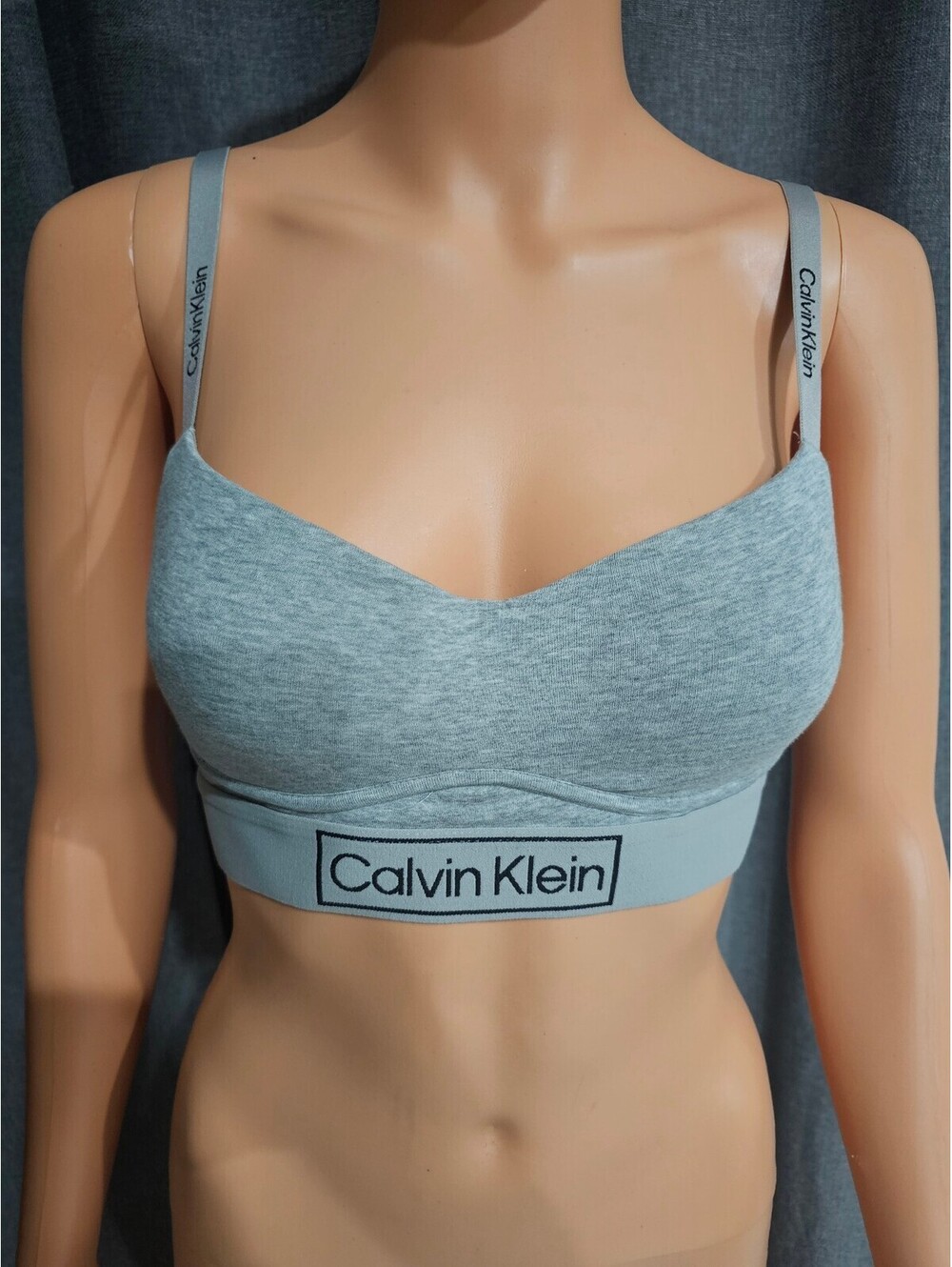 Calvin Klein Grey Bralette with Adjustable Straps